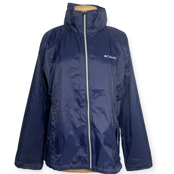Columbia Switchback III Hooded Packable Jacket navy blue size XL - Picture 3 of 9